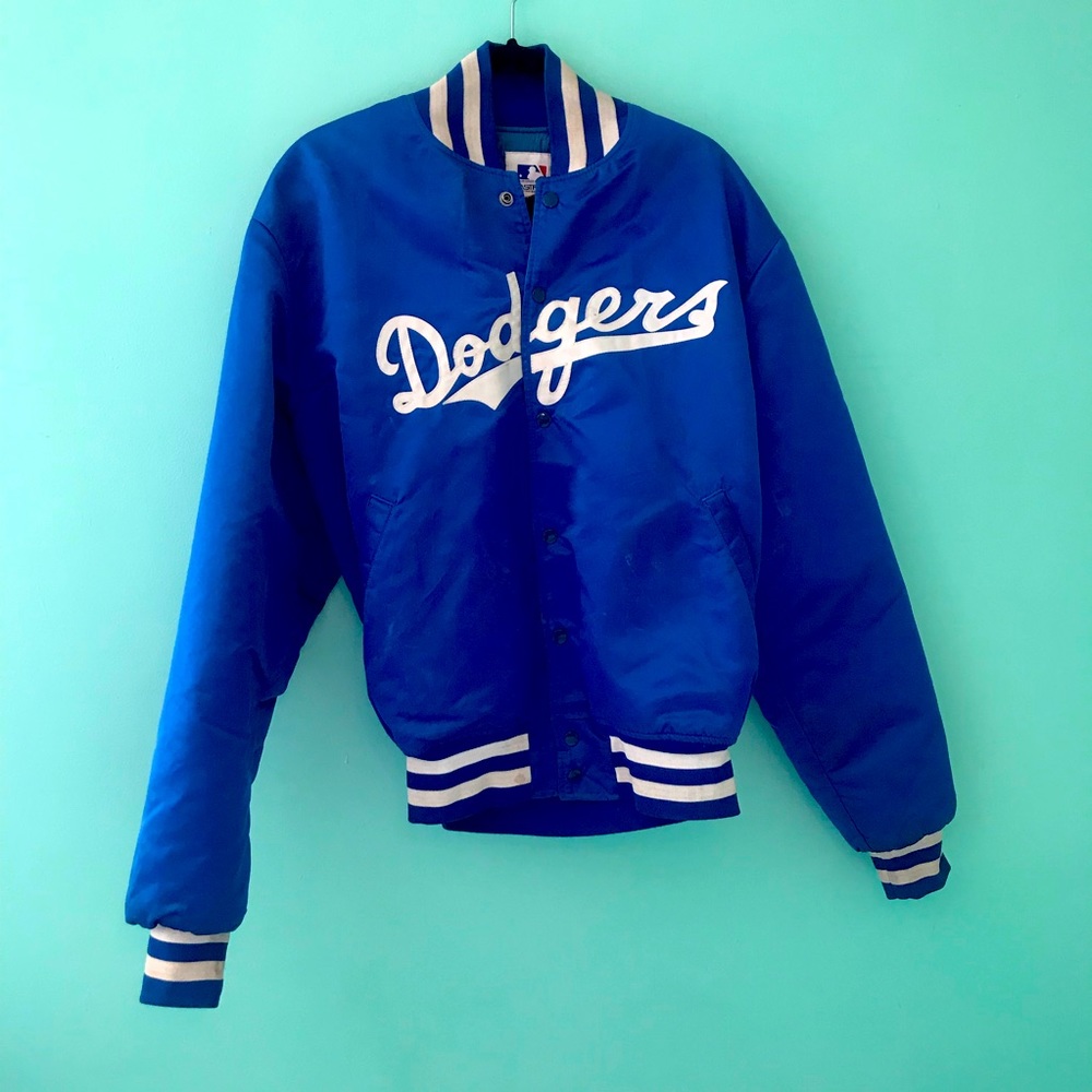 Vintage dodgers baseball jacket 80s rare